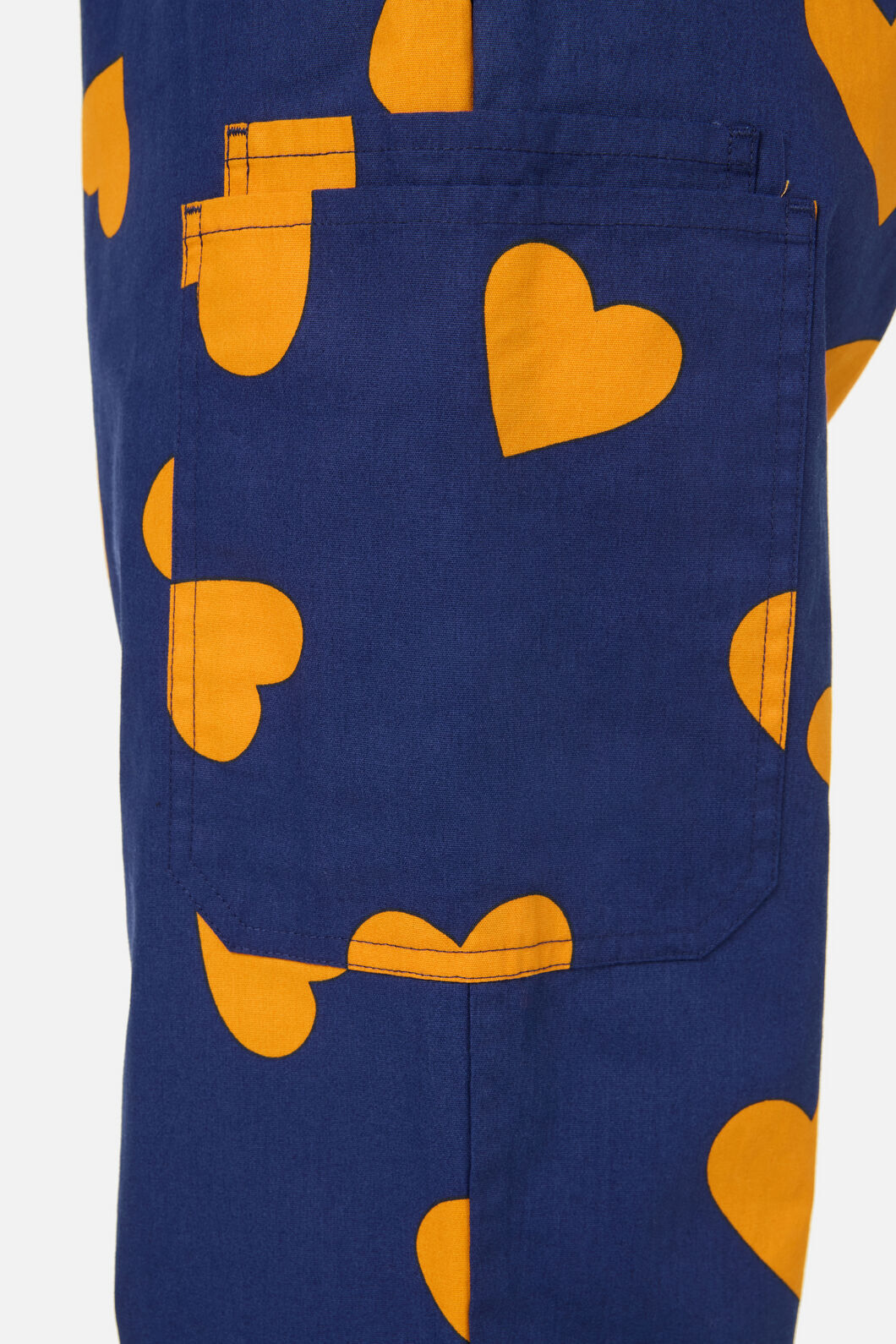 Gorman - Orange Hearts Scrub Set - navy