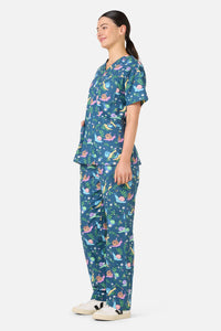 Gorman - Snailed It Scrub Set - blue