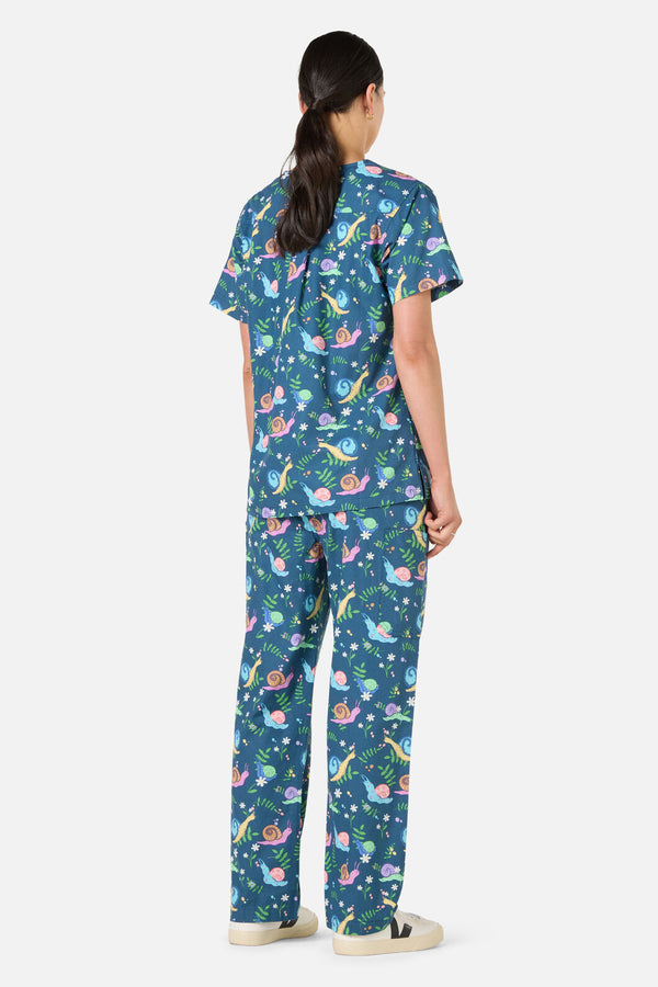 Gorman - Snailed It Scrub Set - blue