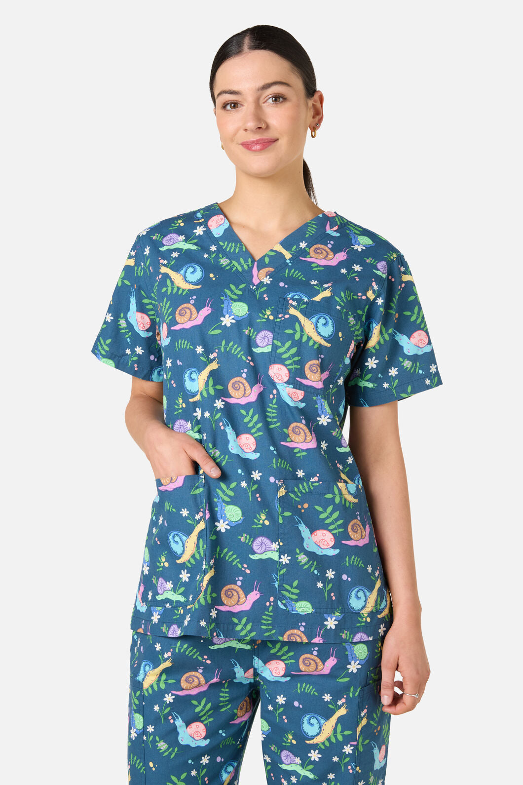 Gorman - Snailed It Scrub Set - blue