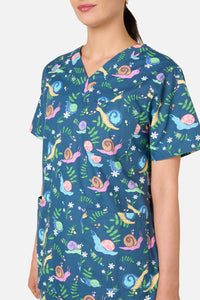 Gorman - Snailed It Scrub Set - blue