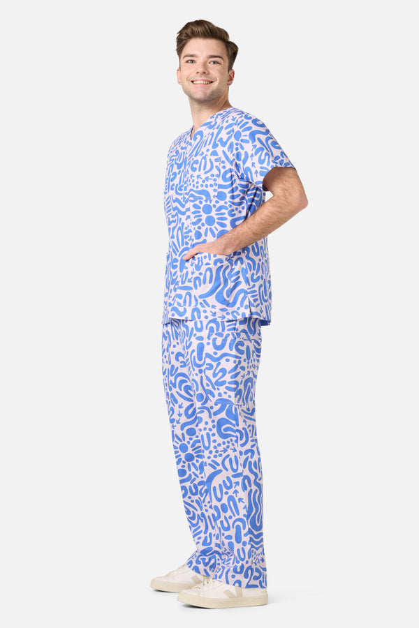 Gorman - Wuk-tjarra Scrub Set - blue