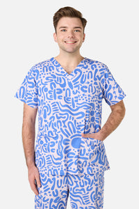 Gorman - Wuk-tjarra Scrub Set - blue