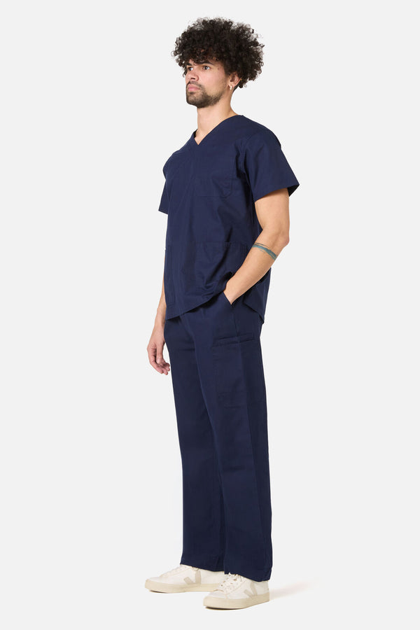 Gorman - 100% Cotton Navy Scrub Set - navy
