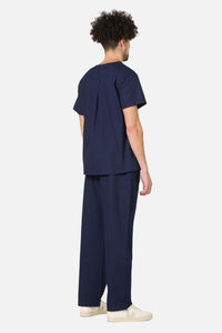Gorman - 100% Cotton Navy Scrub Set - navy