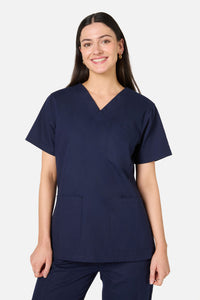 Gorman - 100% Cotton Navy Scrub Set - navy
