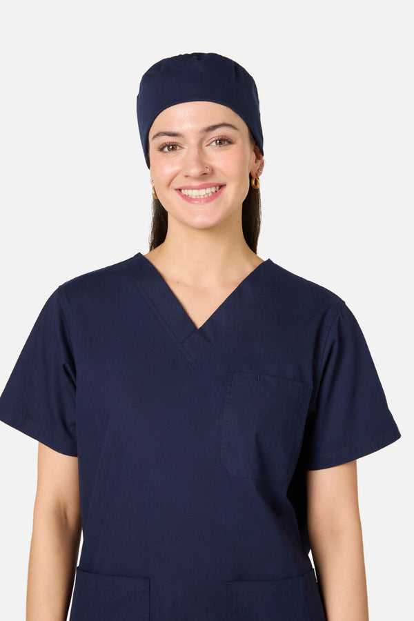 Gorman - 100% Cotton Navy Scrub Hat - navy
