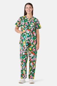 Gorman - Merry & Bright Scrub Set - green