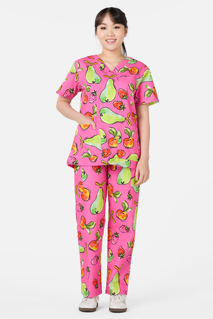 Gorman - Peach Pear Scrub Set - pink