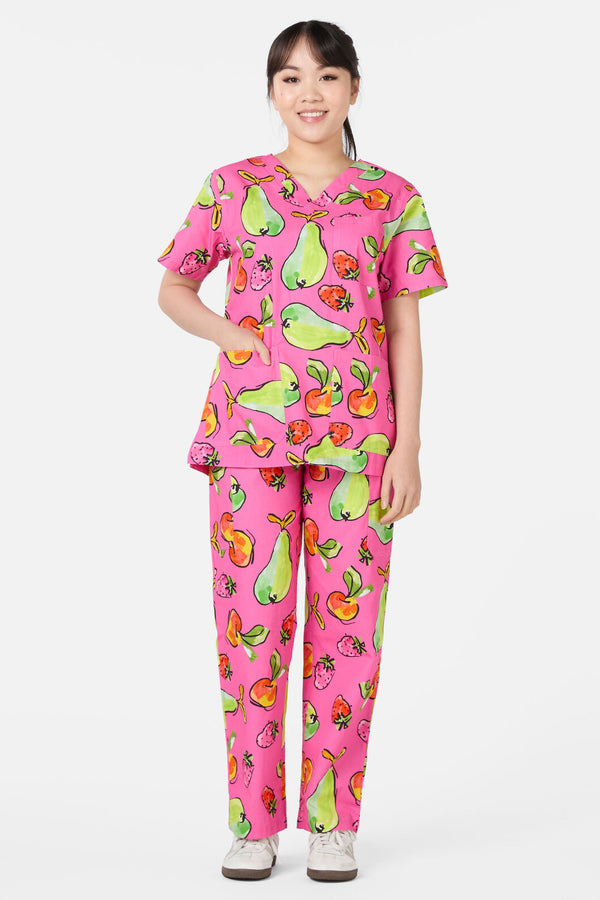 Gorman - Peach Pear Scrub Set - pink