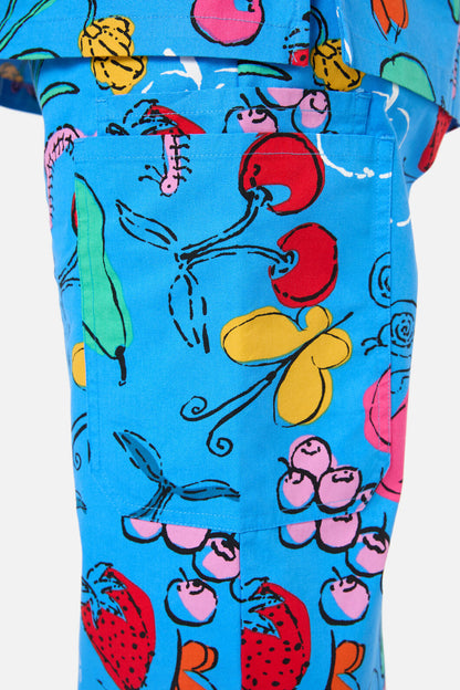 Gorman - Fruit Bowl Scrub set - blue