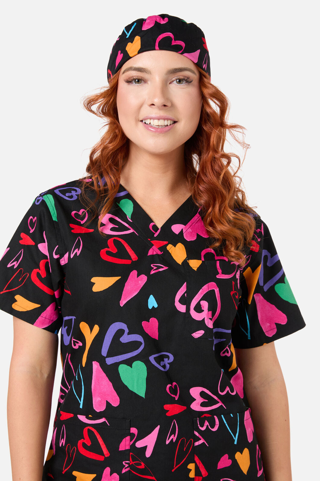 Gorman - Hearfull Scrub hat - black