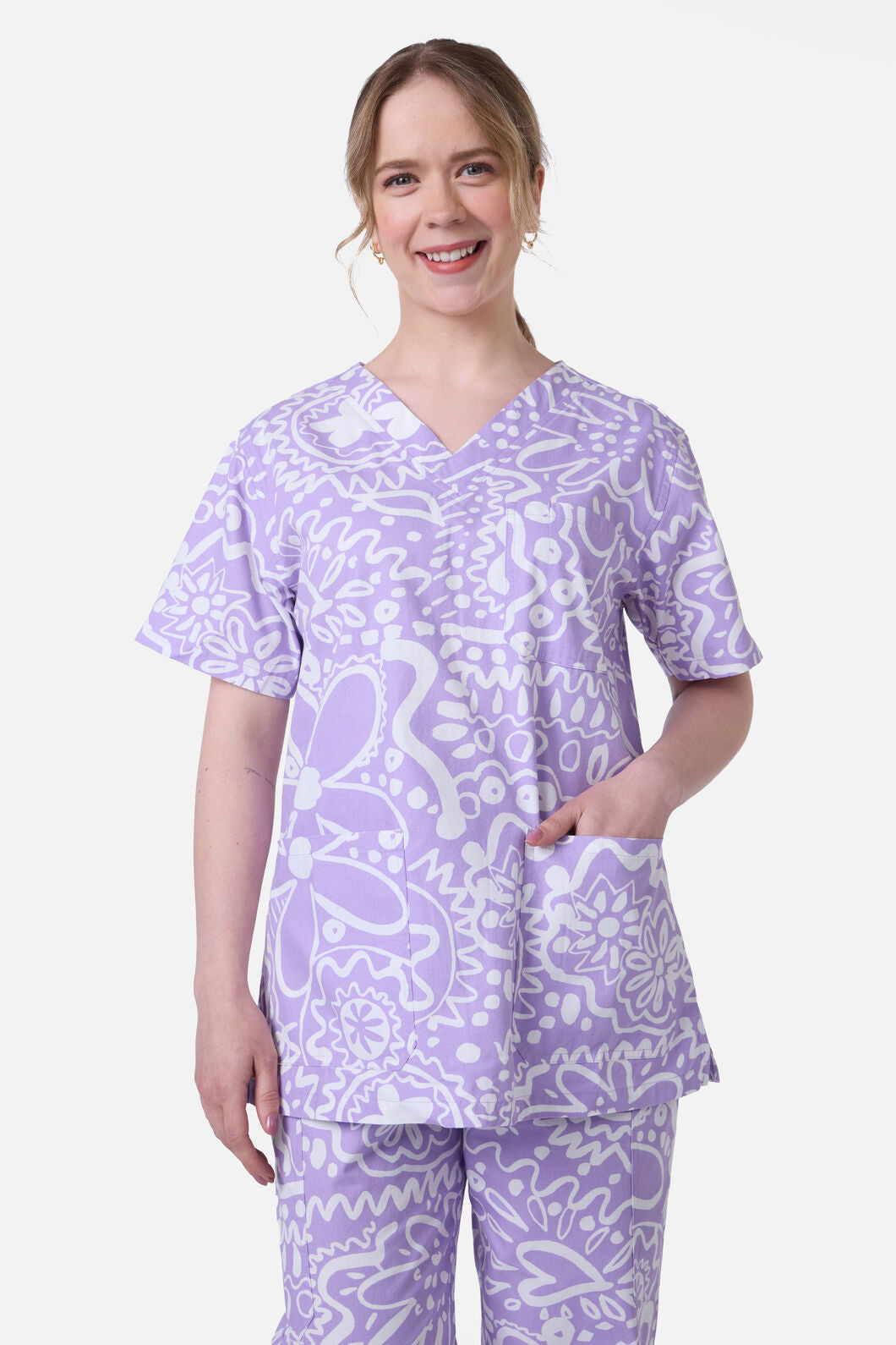 Gorman - Daisy Mae Scrub Set - lilac