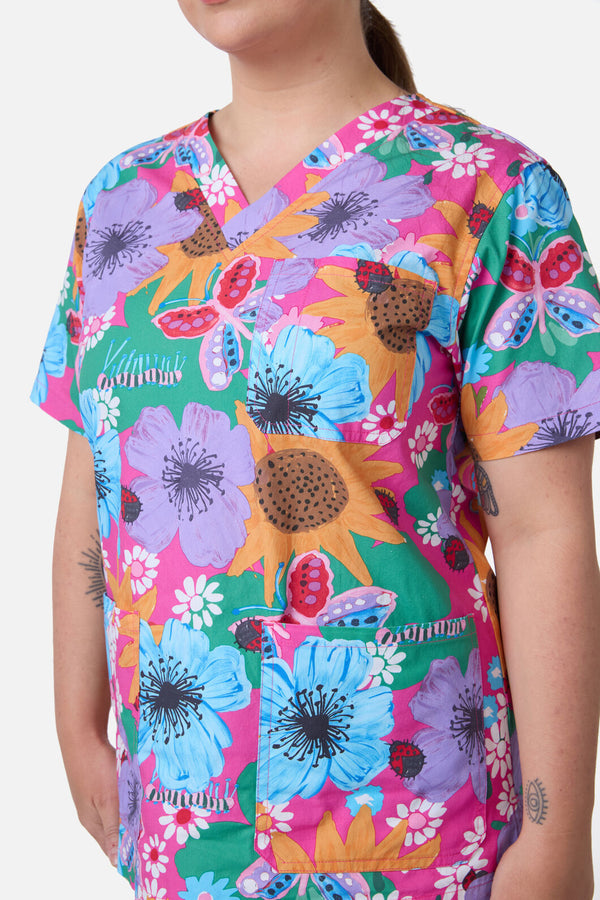 Gorman - Floral Bouquet Scrub Set - multi