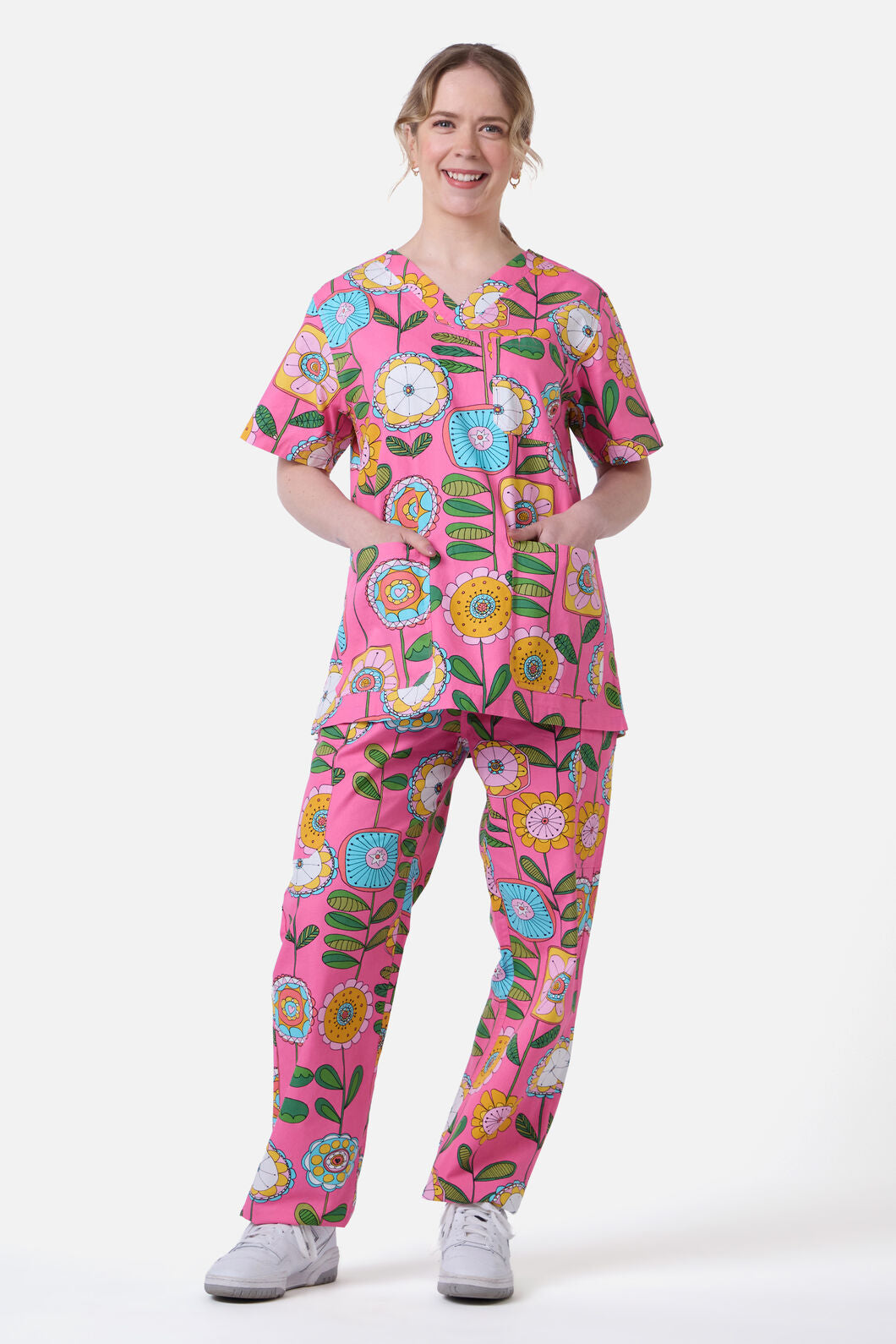 Gorman - Botanical Wallpaper Scrub Set - pink