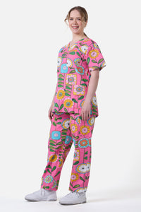 Gorman - Botanical Wallpaper Scrub Set - pink