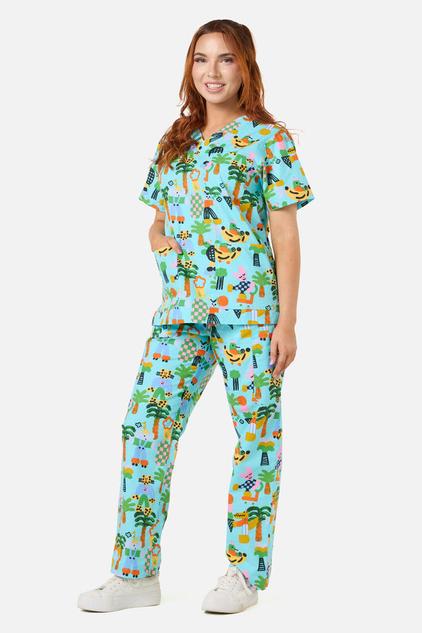Gorman - Cool Friends Scrub Set - aqua