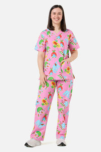 Gorman - Buggy Boo Scrub Set - pink