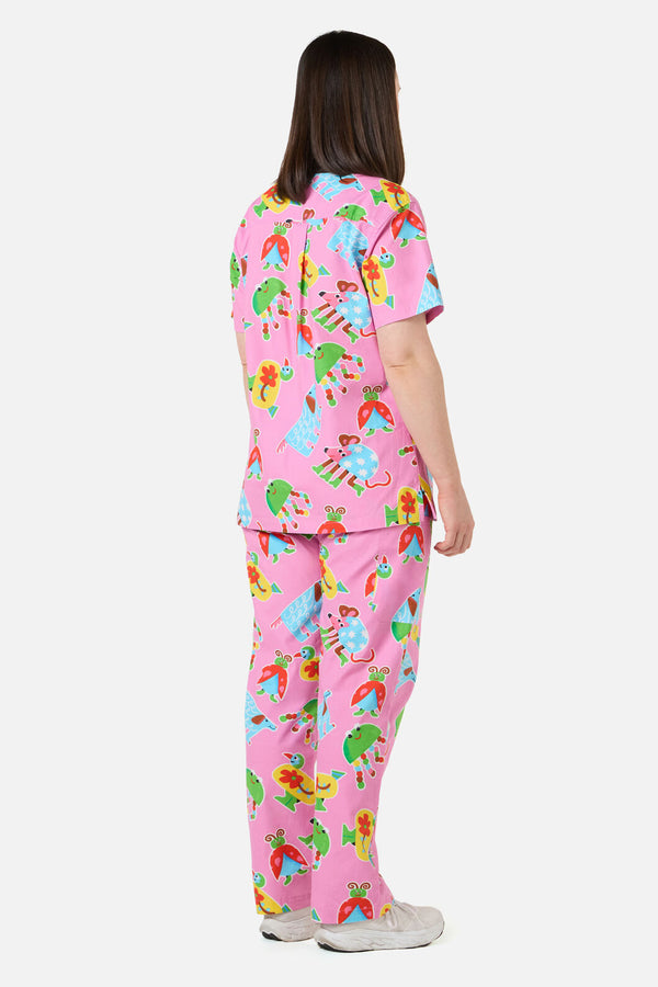 Gorman - Buggy Boo Scrub Set - pink