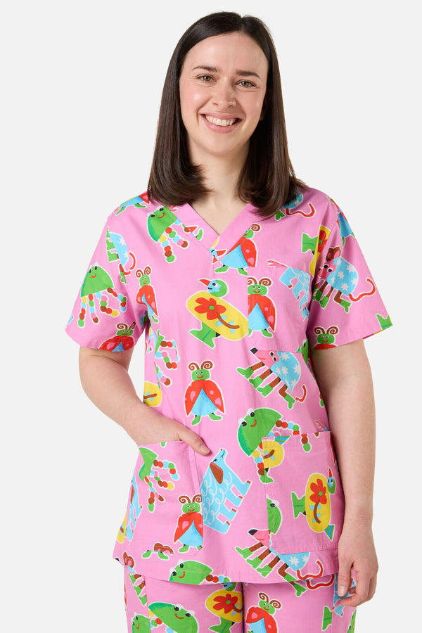 Gorman - Buggy Boo Scrub Set - pink