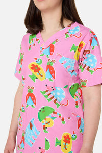 Gorman - Buggy Boo Scrub Set - pink