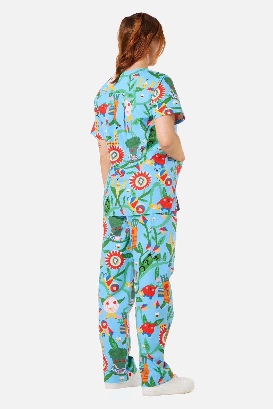Gorman - Veggie Parade Scrub Set - blue