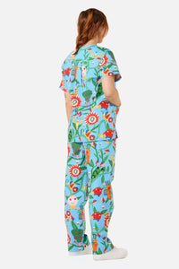 Gorman - Veggie Parade Scrub Set - blue
