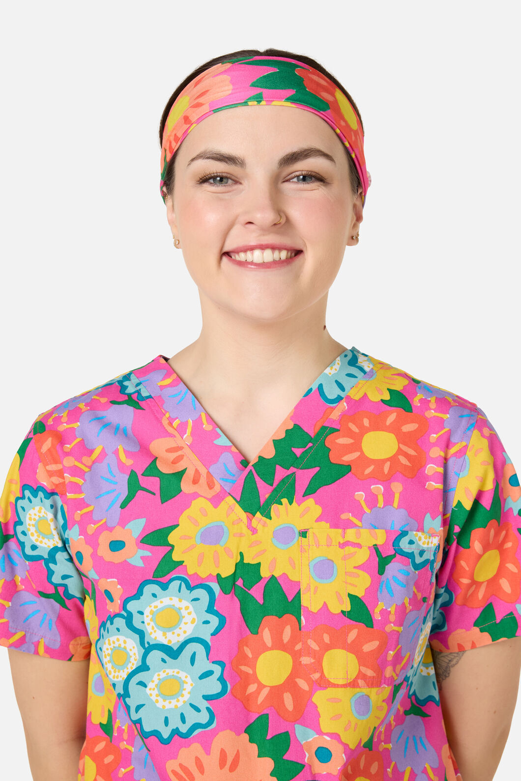 Gorman - Dream Garden Scrub Headband - pink