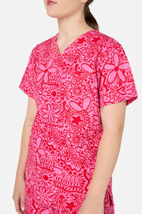 Gorman - Pink Daisy Mae Scrub Set - pink