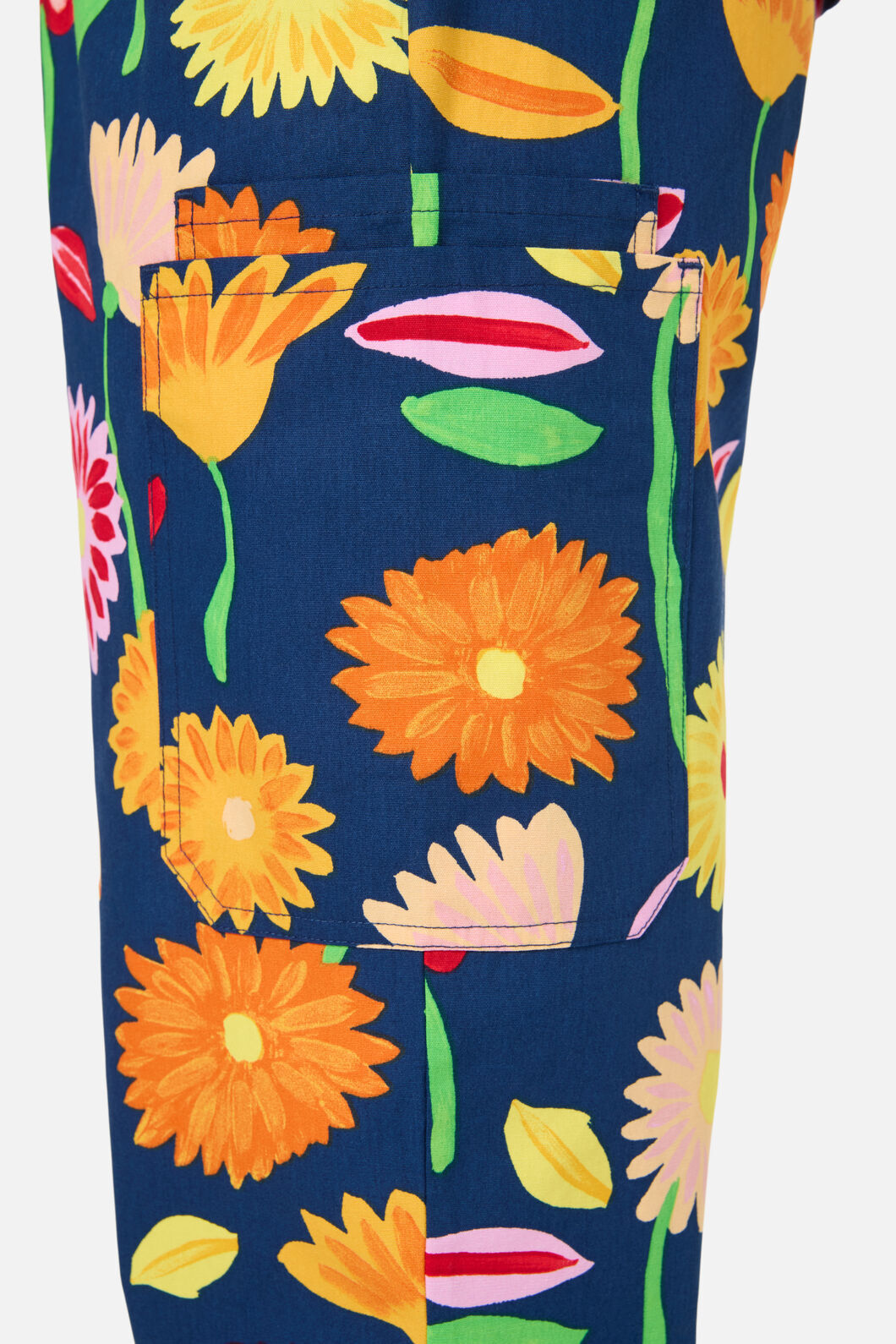Gorman - Sunshine Flowers scrub set - navy