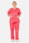 Gorman - Painted Love scrub set - red