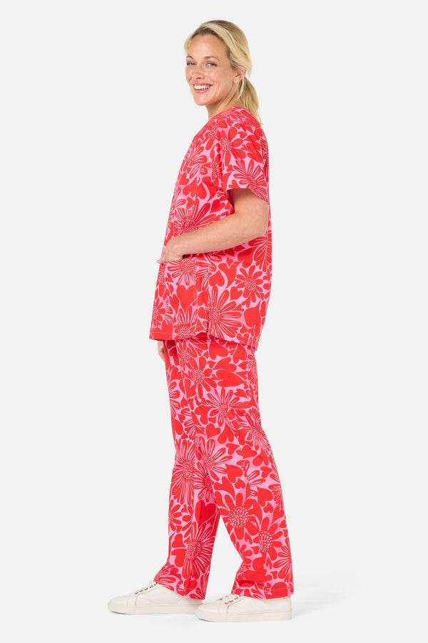 Gorman - Painted Love scrub set - red