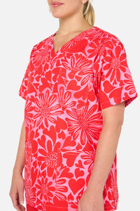 Gorman - Painted Love scrub set - red