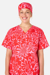 Gorman - Painted Love scrub hat - red
