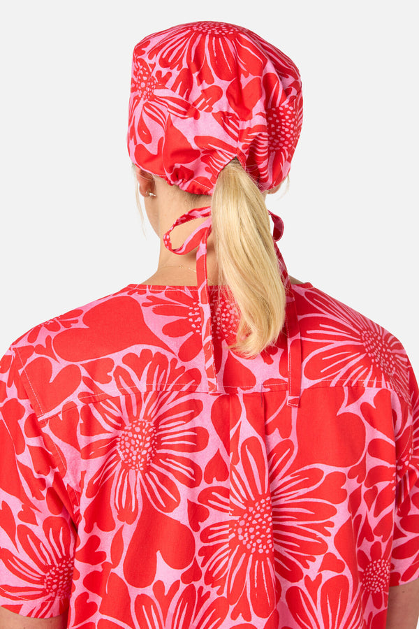 Gorman - Painted Love scrub hat - red