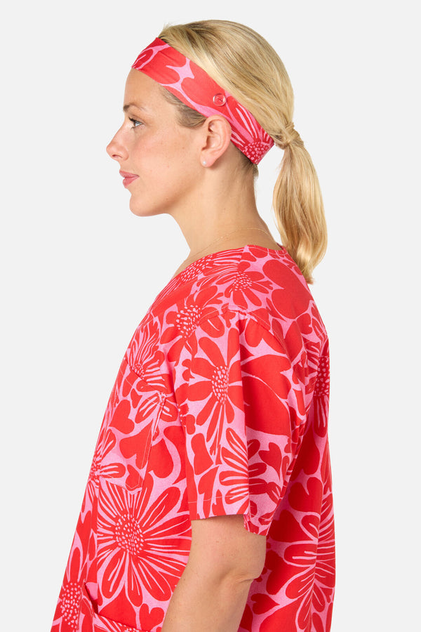 Gorman - Painted Love Scrub Headband - red