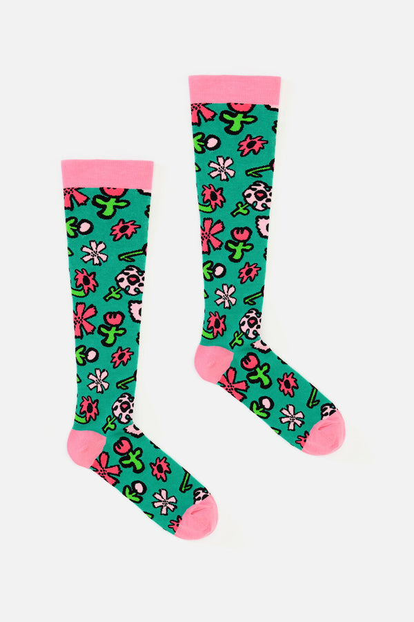 Gorman - Bloom Blossom Compression Socks - green