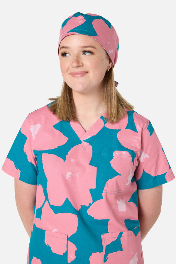 Gorman - Green Poppy scrub hat - green