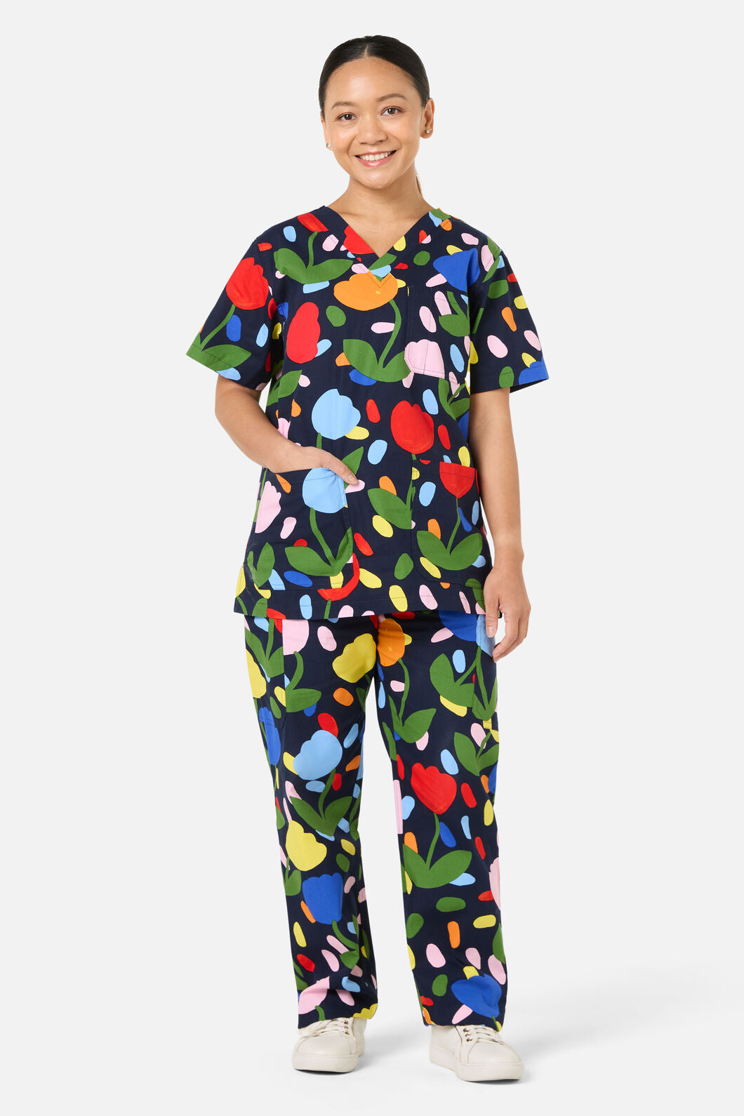 Gorman - Confetti Tulip Scub Set - navy