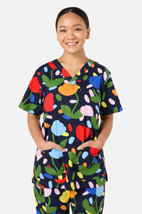 Gorman - Confetti Tulip Scub Set - navy