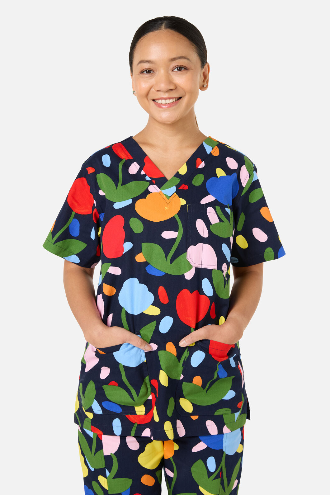 Gorman - Confetti Tulip Scub Set - navy