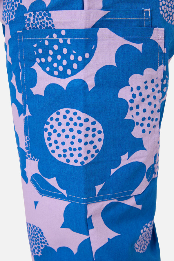 Gorman - Jumbo Flowers Scrub Set - blue