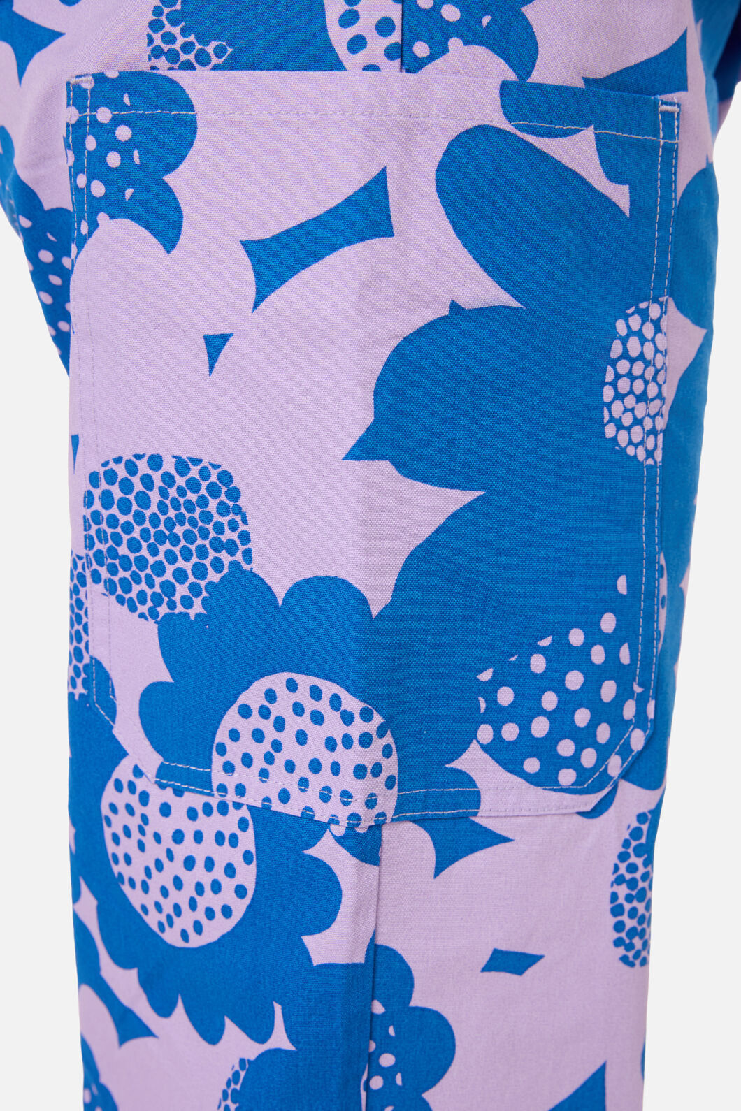 Gorman - Jumbo Flowers Scrub Set - blue