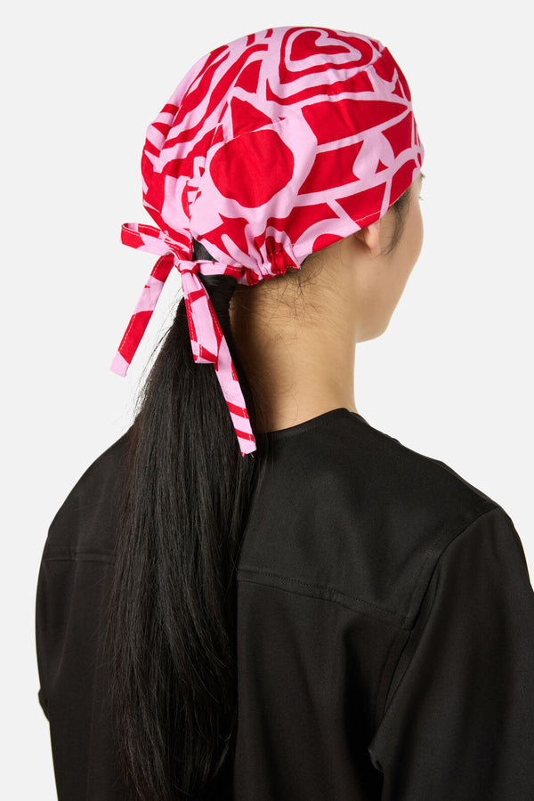 Gorman - Queen Of Hearts Scrub Hat - pink