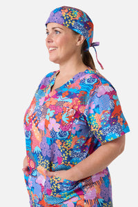 Gorman - Kimono Collage Scrub Hat - multi