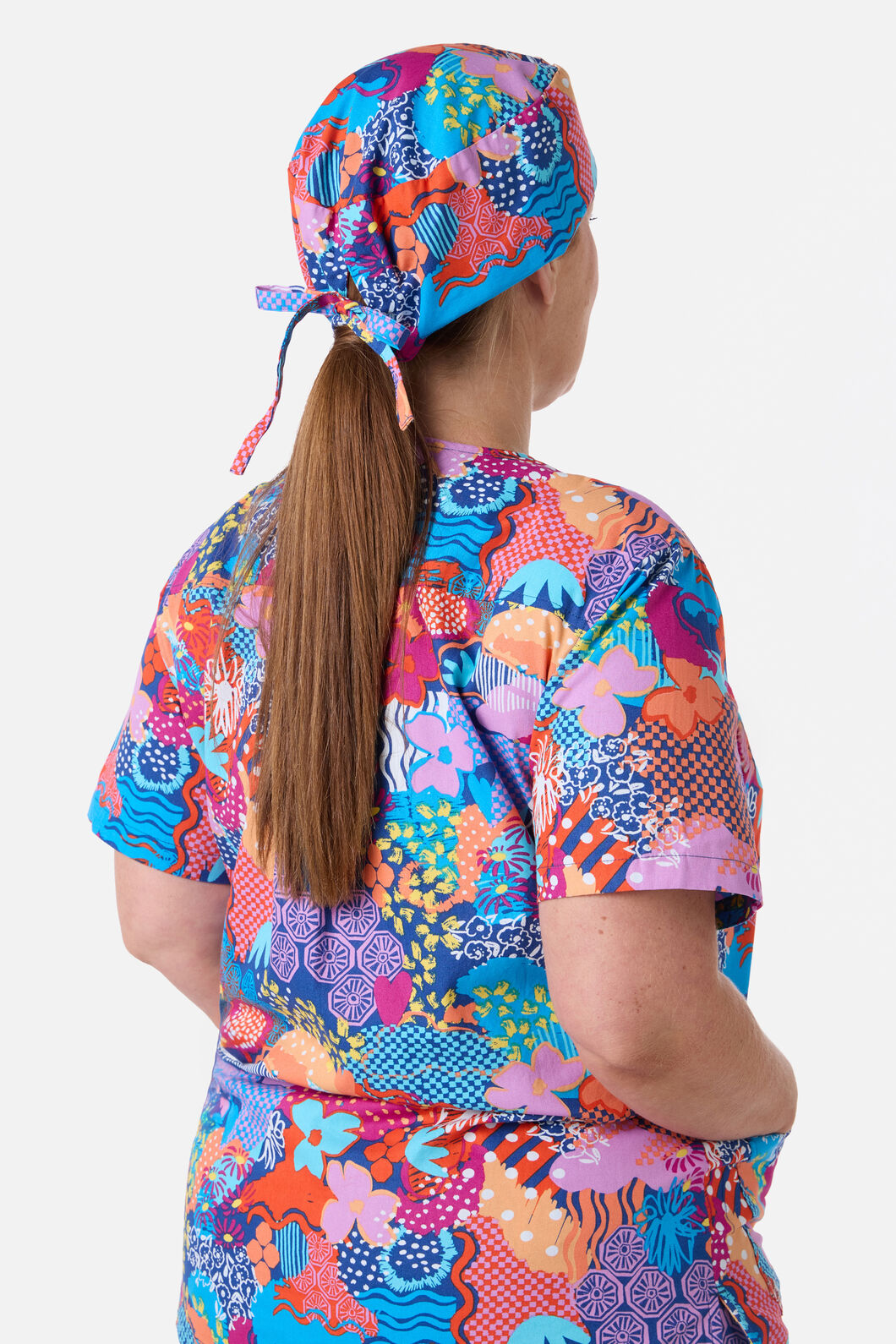 Gorman - Kimono Collage Scrub Hat - multi