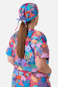 Gorman - Kimono Collage Scrub Hat - multi