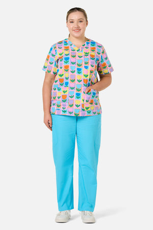 Gorman - Tulip Top & Pant Scrub Set - blue