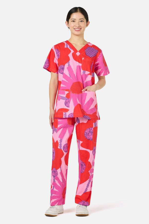 Gorman - Riso Floral Scrub Set - pink