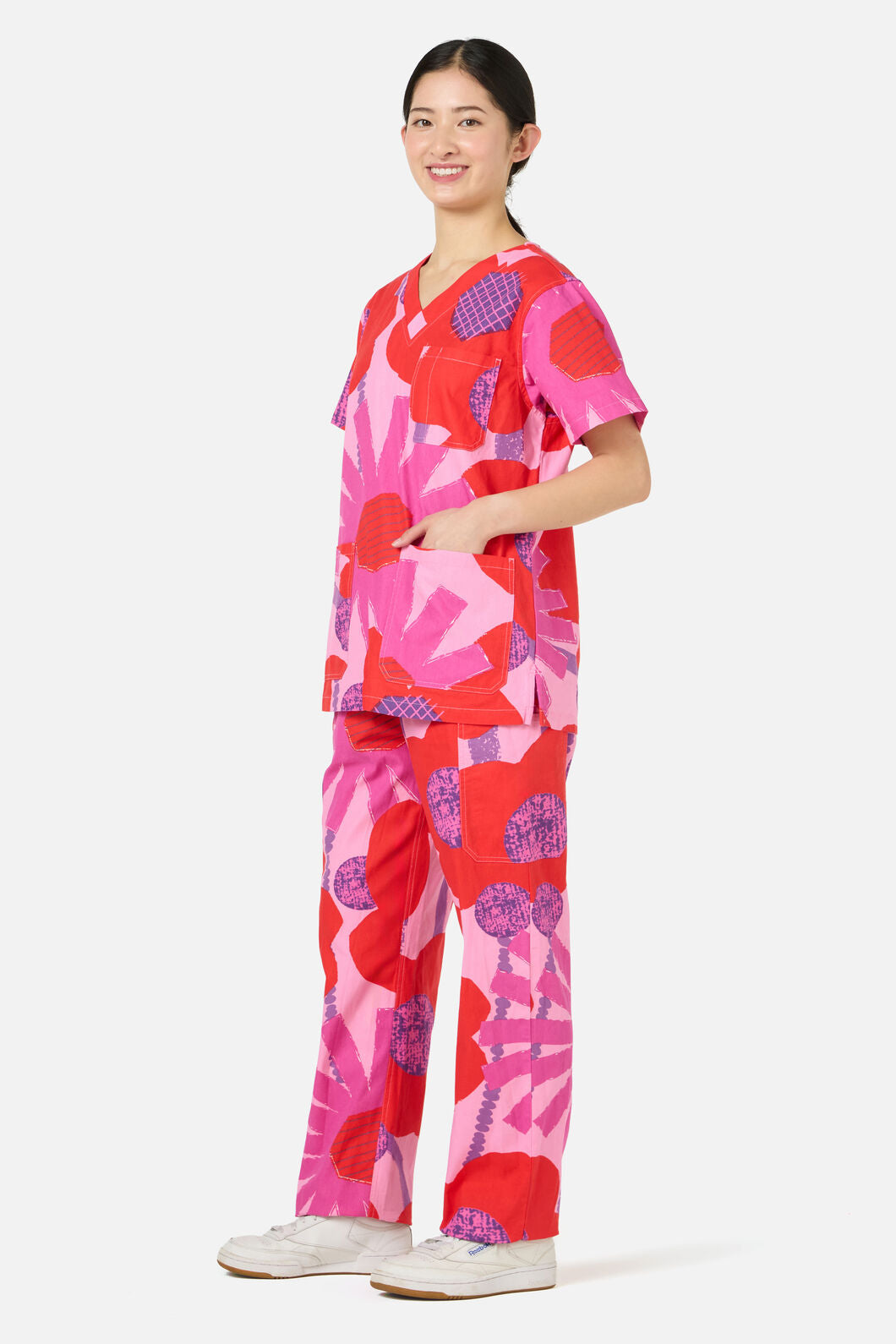 Gorman - Riso Floral Scrub Set - pink